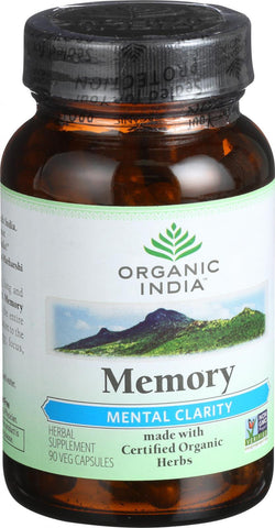 Organic India Organic Memory - Mental Clarity - 90 Vegetarian Capsules