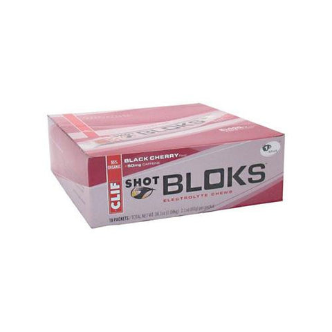 Clif Bar Clif Shot Bloks - Organic Black Cherry - Case Of 18 - 2.1 Oz