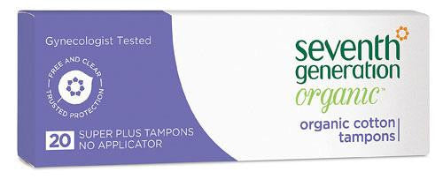 Seventh Generation Tampons - Super Plus - 20 Ct - Case Of 12