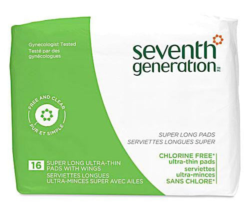 Seventh Generation Pads - Ultra Thin Super Long With Wings - 16 Ct - Case Of 12