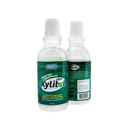 Epic Dental Spearmint Mouthwash - Xylitol Sweetened - 16 Oz