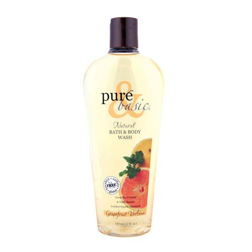 Pure And Basic Bath And Body Wash Grapefruit Verbena - 12 Fl Oz