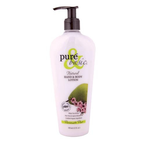 Pure And Basic Natural Bath And Body Lotion Passionate Pear - 12 Fl Oz