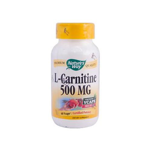 Nature's Way L-carnitine - 500 Mg - 60 Vegetarian Capsules