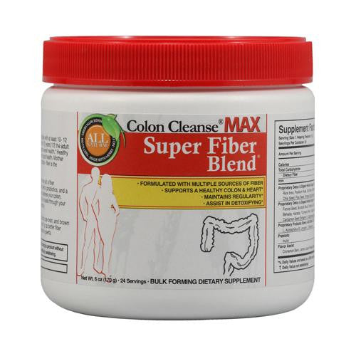 Health Plus Colon Cleanse Max Super Fiber Blend - 6 Oz