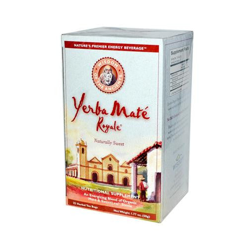 Wisdom Natural Organic Yerba Mate Royale Naturally Sweet - 25 Tea Bags