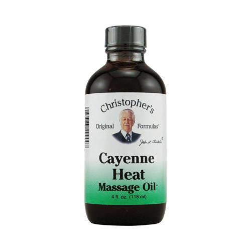 Dr. Christopher's Cayenne Heat Massage Oil - 4 Fl Oz