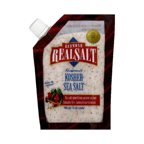 Real Salt Kosher Sea Salt Pouch - 16 Oz