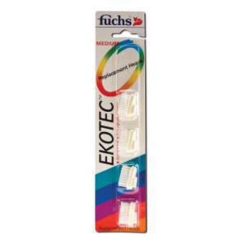 Fuchs Ekotec Medium Nylon Replacement Heads - 4 Toothbrushes