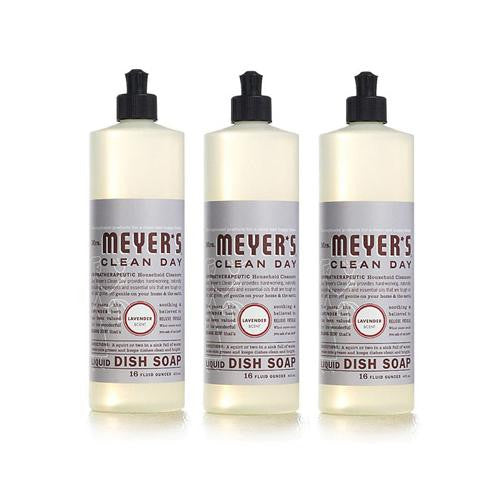 Mrs. Meyer's Liquid Dish Soap - Lavender - Case Of 6 - 16 Oz