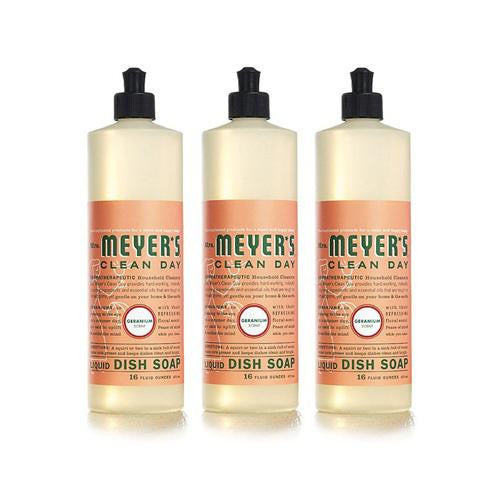 Mrs. Meyer's Liquid Dish Soap - Geranium - Case Of 6 - 16 Oz