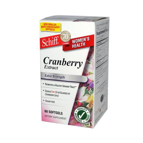 Schiff Natural Cranberry Extract - Extra Strength - 90 Softgels