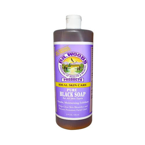 Dr. Woods Pure Black Soap - 32 Fl Oz