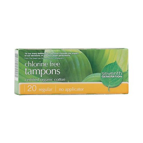 Seventh Generation Regular Tampons - Applicator Free - 20 Pack