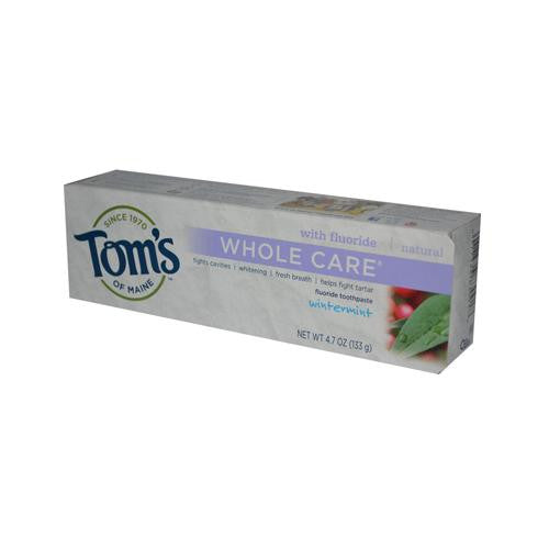 Tom's Of Maine Whole Care Toothpaste Wintermint - 4.7 Oz - Case Of 6