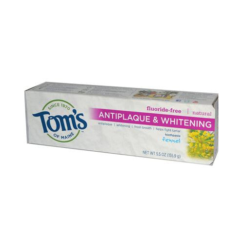 Tom's Of Maine Antiplaque And Whitening Toothpaste Fennel - 5.5 Oz - Case Of 6