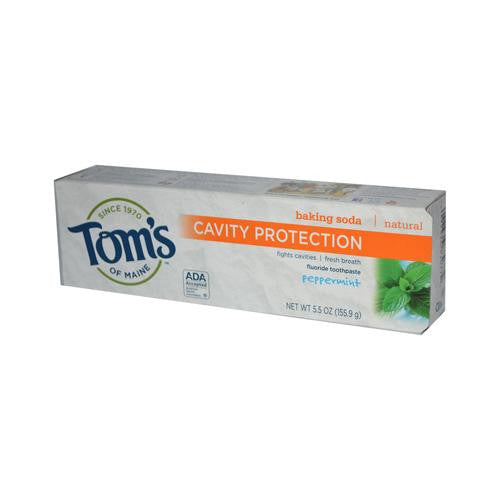 Tom's Of Maine Cavity Protection Toothpaste Peppermint - 5.5 Oz - Case Of 6