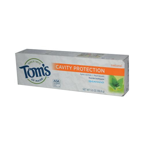 Tom's Of Maine Cavity Protection Toothpaste Spearmint - 5.5 Oz - Case Of 6