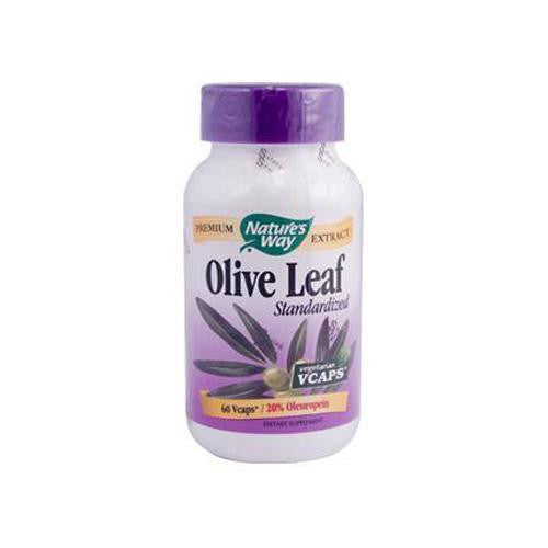 Nature's Way Olive Leaf Standardized 20% Oleuropein - 60 Vegetarian Capsules