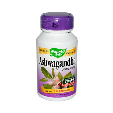 Nature's Way Ashwagandha Standardized - 60 Vegetarian Capsules