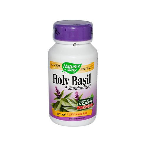 Nature's Way Holy Basil Standardized - 60 Vegetarian Capsules