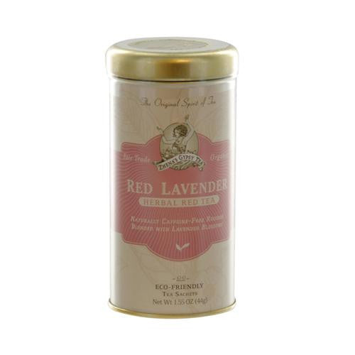 Zhena's Gypsy Tea Red Lavender Herbal Tea - Caffeine Free - Case Of 6 - 22 Bags