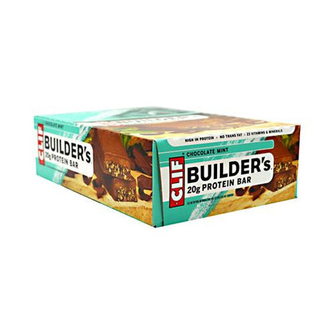 Clif Bar Builder Bar - Chocolate Mint - Case Of 12 - 2.4 Oz