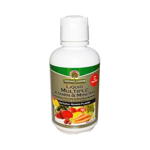 Nature's Answer Liquid Multiple Vitamin And Mineral - Natural Mango Flavor - 16 Fl Oz