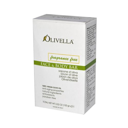 Olivella Fragrance Free Face And Body Bar - 3.52 Oz