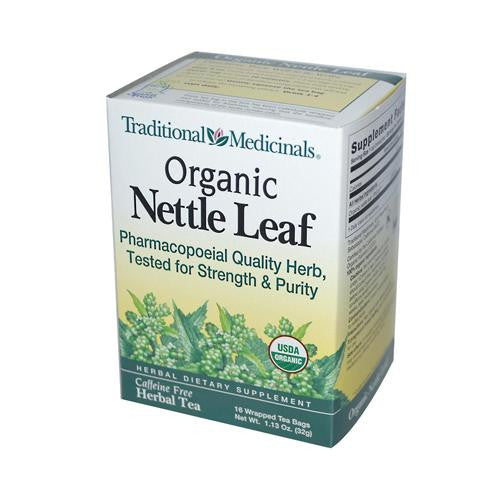 Traditional Medicinals Organic Nettle Leaf Herbal Tea - 16 Tea Bags - Case Of 6