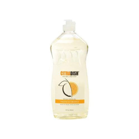 Citrasolv Homesolv Citradish Natural Dish Soap - Case Of 12 - Valencia Orange - 25 Oz