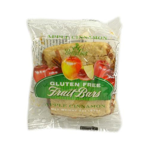 Betty Lou's Gluten Free Fruit Bars Apple Cinnamon - 2 Oz - Case Of 12