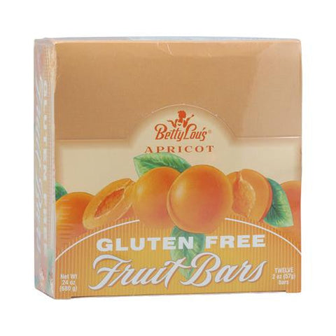 Betty Lou's Fruit Bar Apricot - Gluten Free - Case Of 12 - 2 Oz