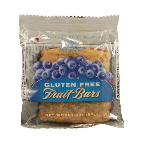 Betty Lou's Gluten Free Fruit Bars Blueberry - 2 Oz - Case Of 12