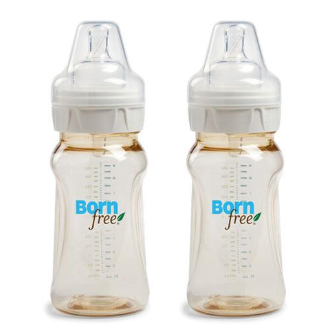 Bornfree Natural Feeding Classic Bottles - Medium Flow - 9 Oz - Twin Pack