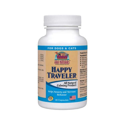 Ark Naturals Happy Traveler For Dogs And Cats - 30 Capsules