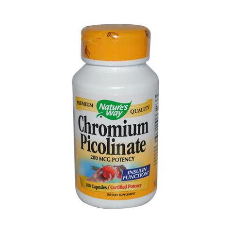 Nature's Way Chromium Picolinate - 100 Capsules