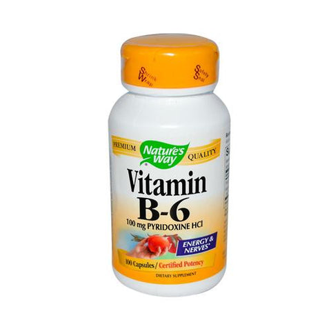 Nature's Way Vitamin B-6 - 100 Mg - 100 Capsules