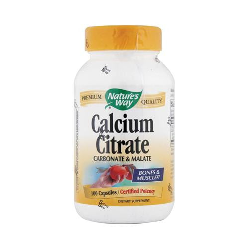 Nature's Way Calcium Citrate - 500 Mg - 100 Capsules