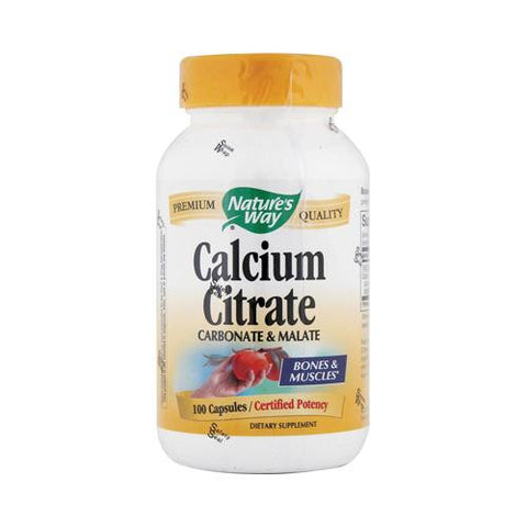 Nature's Way Calcium Citrate - 500 Mg - 100 Capsules