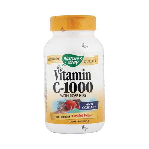 Nature's Way Vitamin C With Rose Hips - 1000 Mg - 100 Capsules