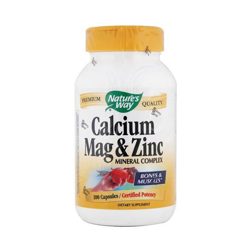 Nature's Way Calcium Mag And Zinc Mineral Complex - 100 Capsules