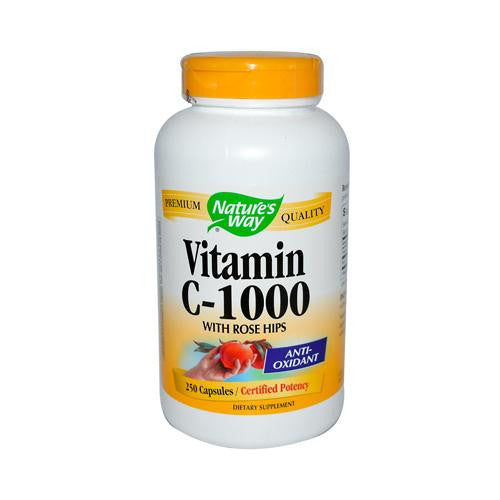 Nature's Way Vitamin C With Rose Hips - 1000 Mg - 250 Capsules