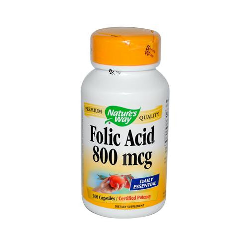 Nature's Way Folic Acid - 800 Mcg - 100 Capsules