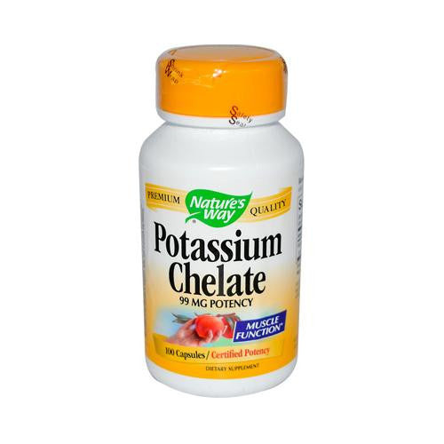 Nature's Way Potassium Chelate - 100 Capsules