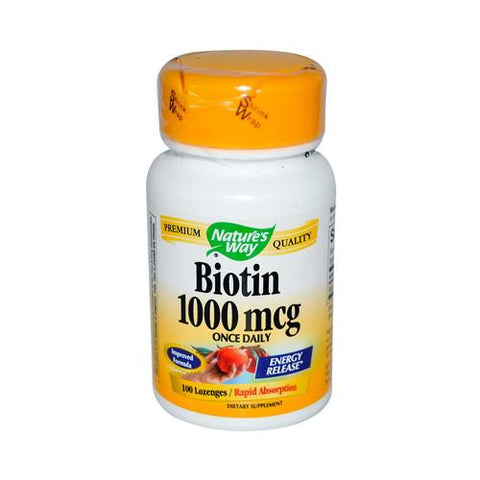 Nature's Way Biotin - 1000 Mcg - 100 Lozenges