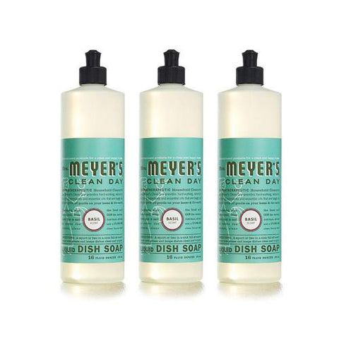 Mrs. Meyer's Liquid Dish Soap - Basil - Case Of 6 - 16 Oz