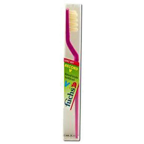 Fuchs Record V Adult Soft Natural Bristle Toothbrush - 1 Toothbrush - Case Of 10