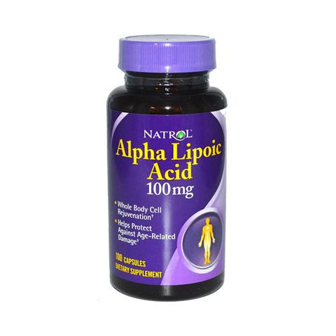 Natrol Alpha Lipoic Acid - 100 Mg - 100 Capsules