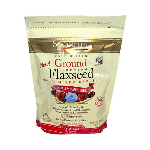 Spectrum Essentials Ground Flax With Mixed Berries - 12 Oz